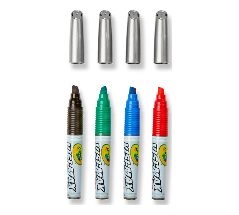 Visi-Max Dry Erase Markers, Chisel Tip, 4 Count