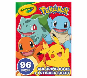 Pokemon Coloring & Sticker Book, 96 pages and 1 sticker sheet