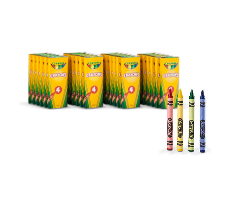 24 Box Classpack of 4 Count Crayons
