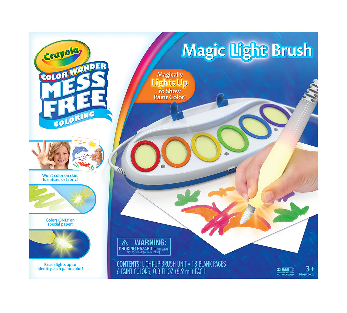 Crayola Mess Free Color wonder Tabletop Easel With 30 pages markers and paints 