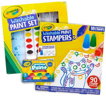 3-in-1 Washable Paint & Paint Stamper Set