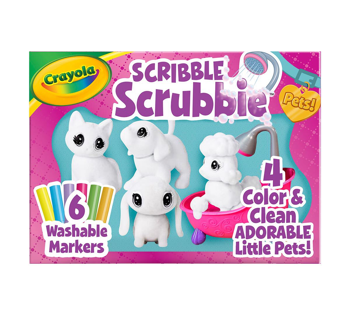 Scribble Scrubbie Pet Toy Tub Playset for Kids Crayola
