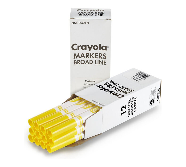 Crayola 12 Count Original BULK Markers Blue Multi-colored for sale