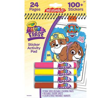 Paw Patrol Color and Erase Activity Pad front view