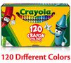 Crayola Crayons 120 count front view. 120 different colors