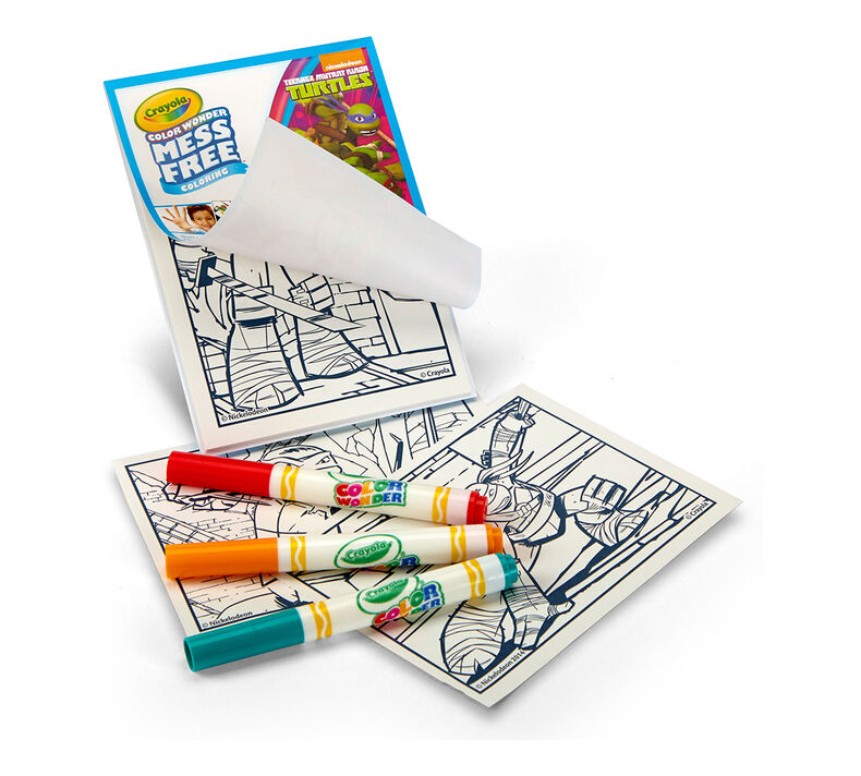 Color Wonder Mess Free Coloring Pad & Markers, Teenage Mutant Ninja Turtles