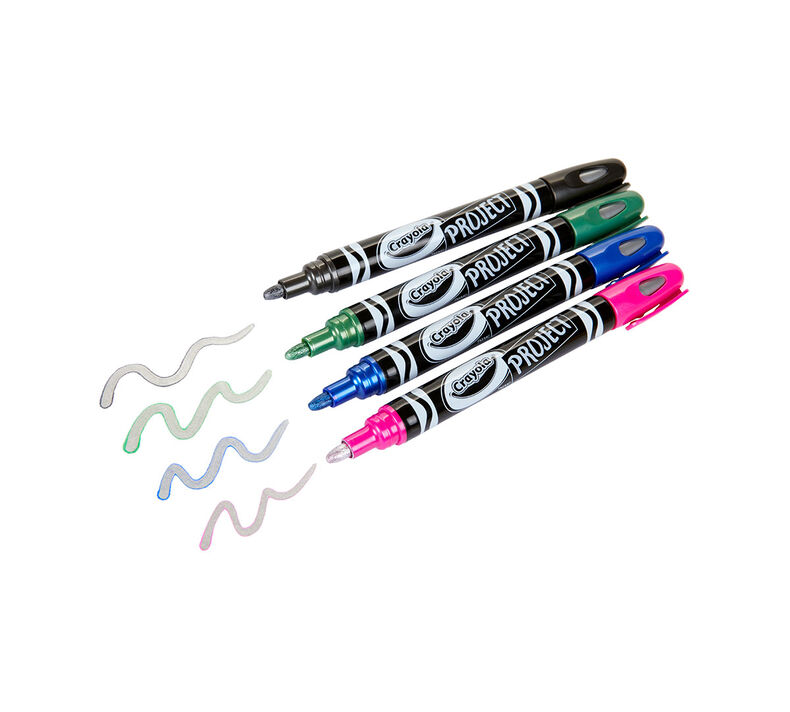 Crayola Signature Metallic Outline Markers Set of 6