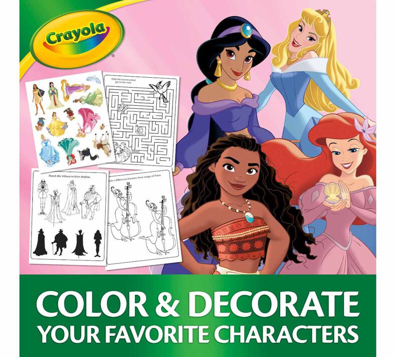 Disney Princess Color and Sticker Activity Set with Markers