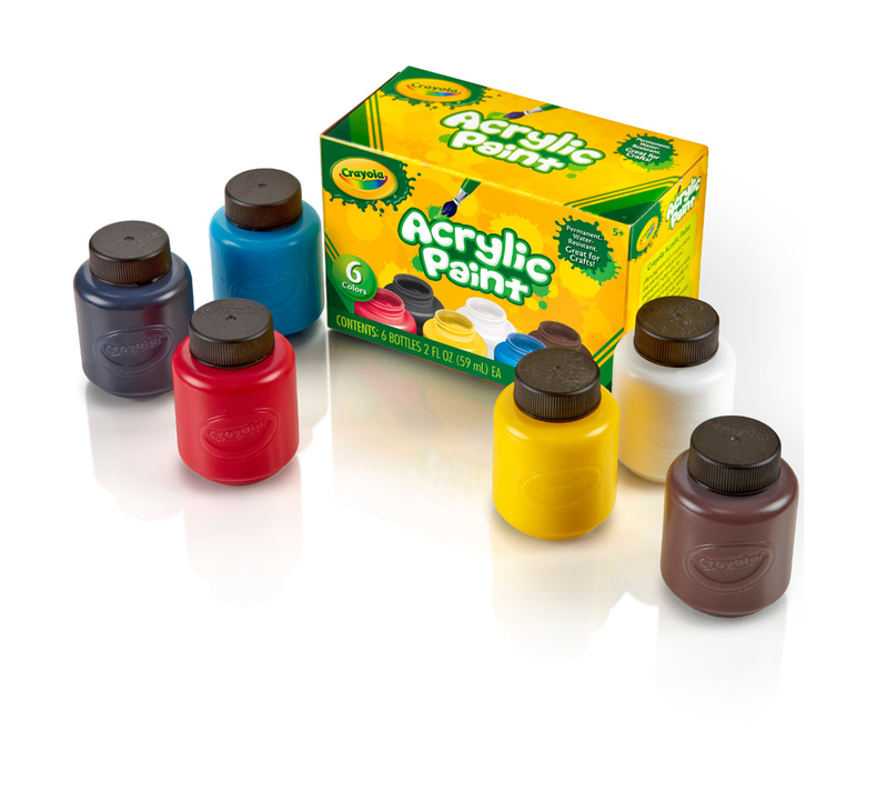Acrylic Paints, Bold, 6 Count