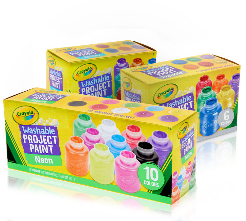 Washable Kids Paint Set- Glitter, Neon and Metallic Paints