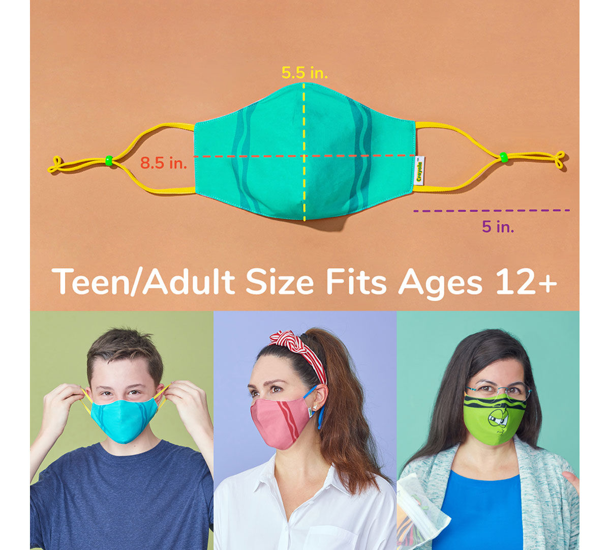 Crayola Teen Adult Reusable Cloth Face Mask Set Crayola Com Crayola What face mask styles will be available on crayola.com? crayola teen adult reusable cloth face mask set crayola com crayola