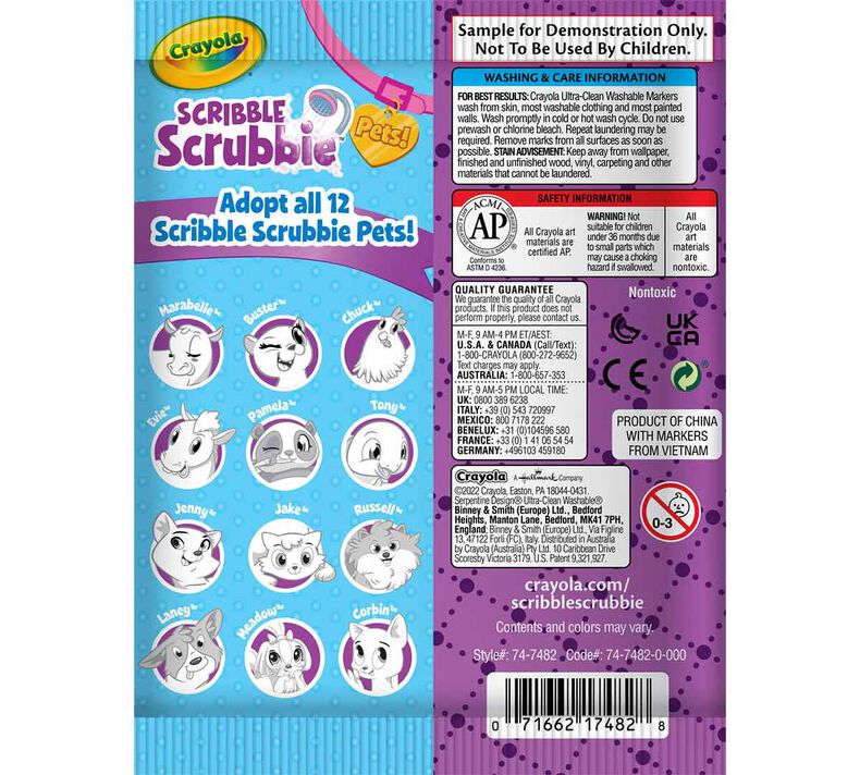 Crayola® Scribble Scrubbie™ Pets Washable Figures, 1 ct - Fry's
