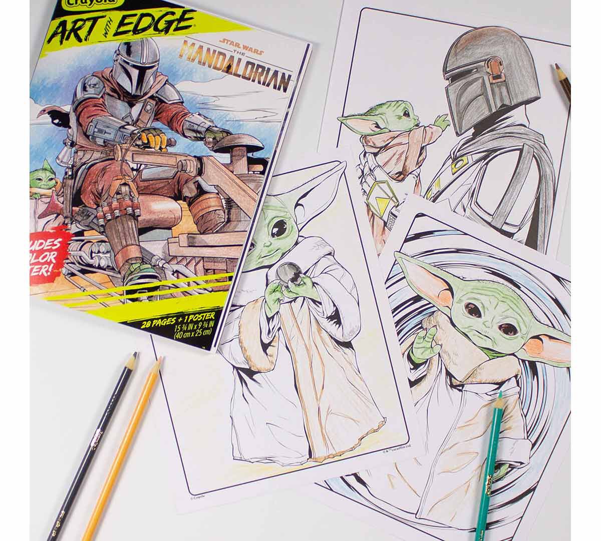 Crayola Giant Mandalorian Coloring Book Beginner Chil vrogue.co