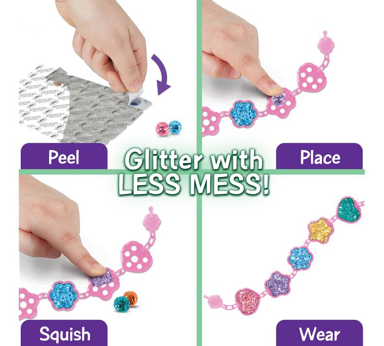 Glitter Dots Jewelry Kit, Glitter Craft Kit