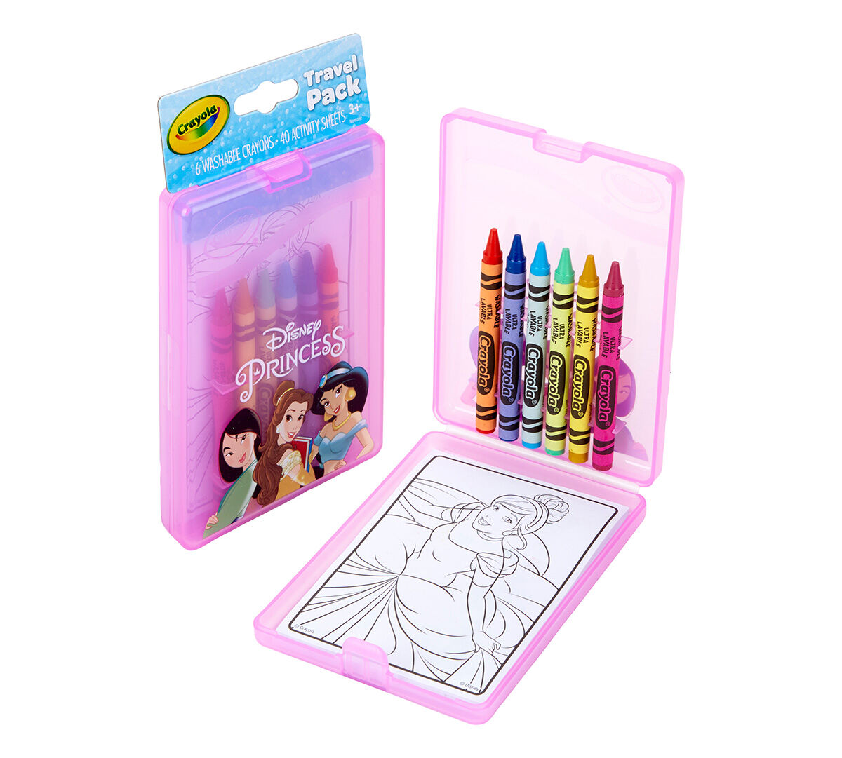 48 crayons set filles Parti Favor Sac Remplissage 12 Disney Princess Coloring Book 