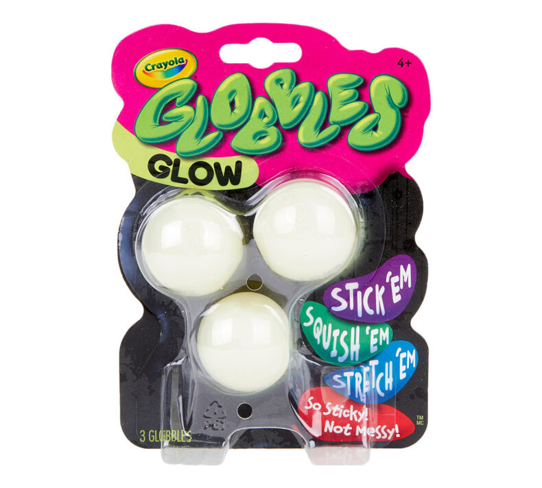 Glow in the Dark Globbles, 3 Count