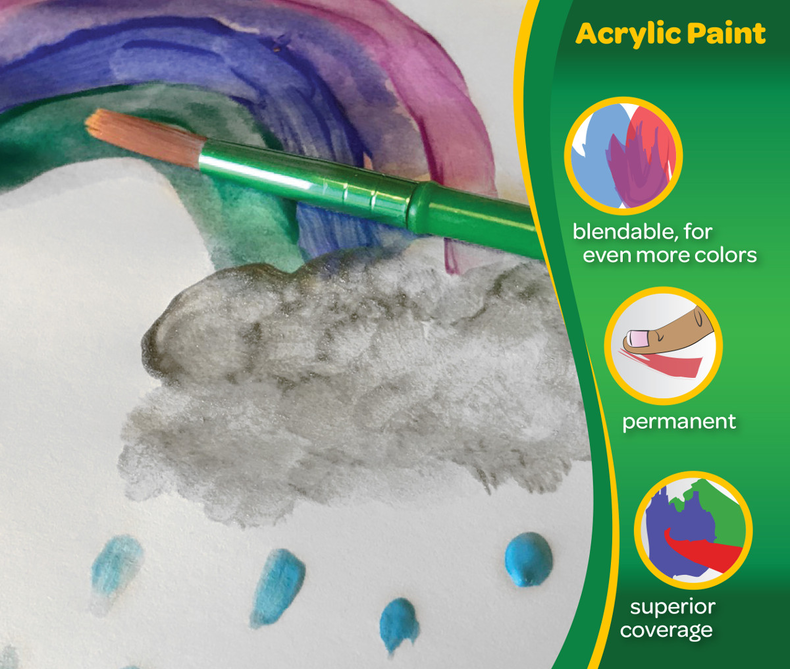 Acrylic Paints, Bold, 6 Count