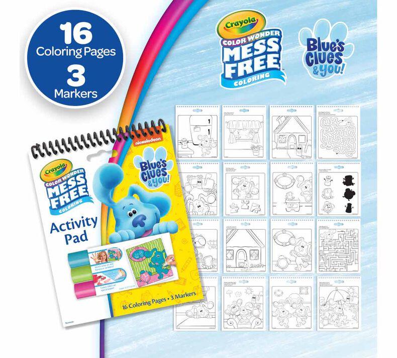 Color Wonder Nickelodeon Mess Free Coloring Pages Gift Set, 3 Pack