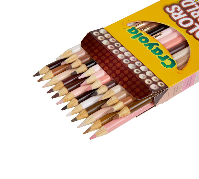 Crayola Colored Pencils Colors Of The World, Skin Tone Colored Pencil, 24  Colors