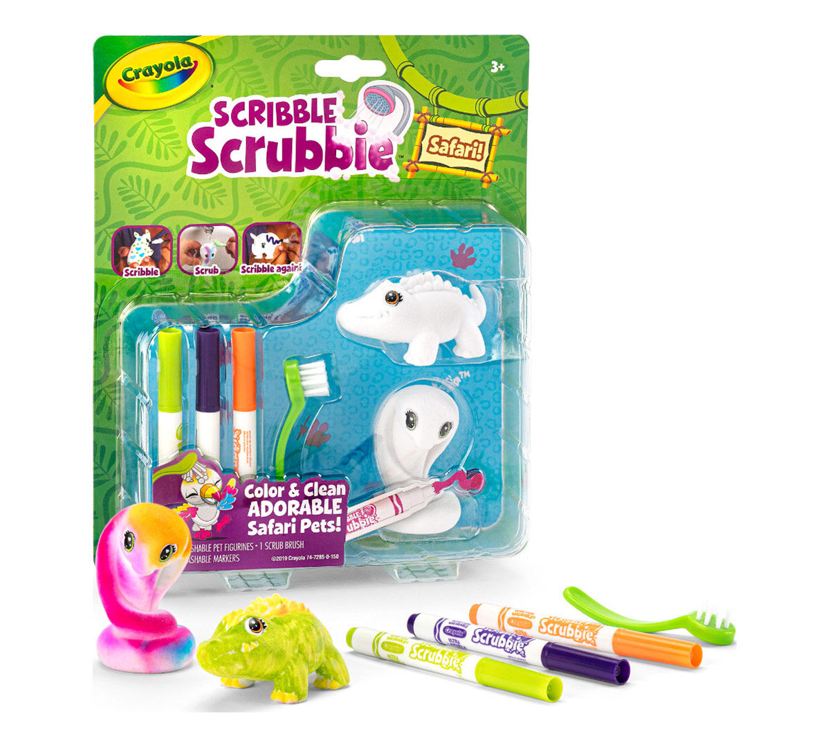 Scribble Scrubbie Animals 8in1 Gift Set Crayola