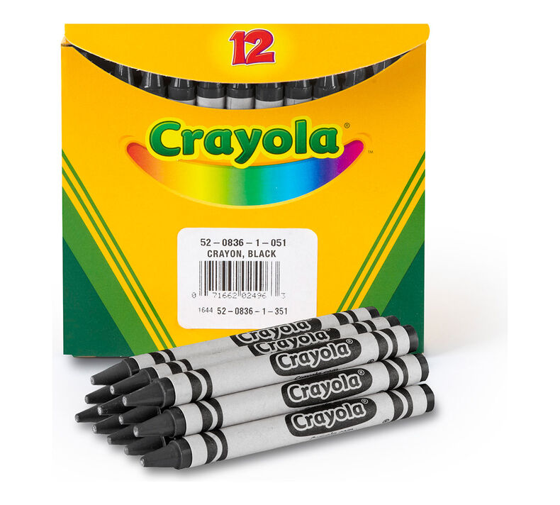 Black Bulk Crayons, 12 Count