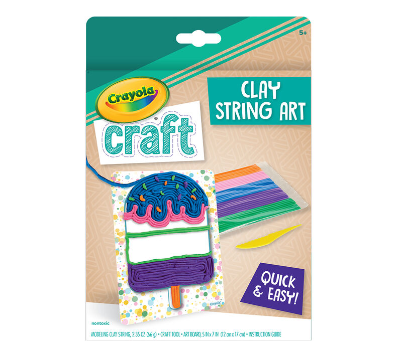 Crayola Craft Clay String Art Kids Party Favors & Party Activity Set