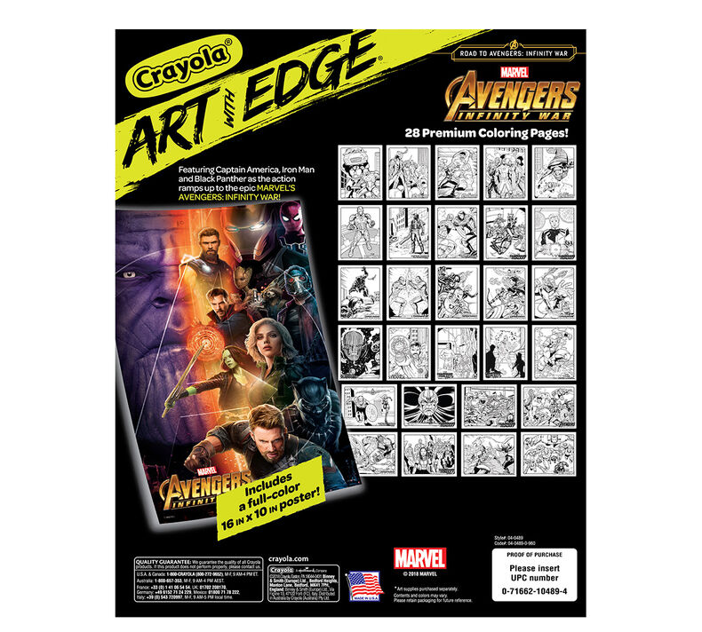 Download Crayola Art With Edge, Marvel Avengers Coloring Pages, Infinity War | Crayola