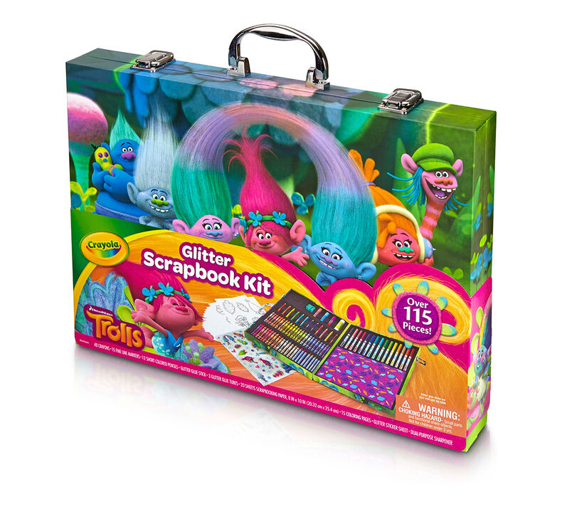 Trolls Glitter Scrapbooking Set