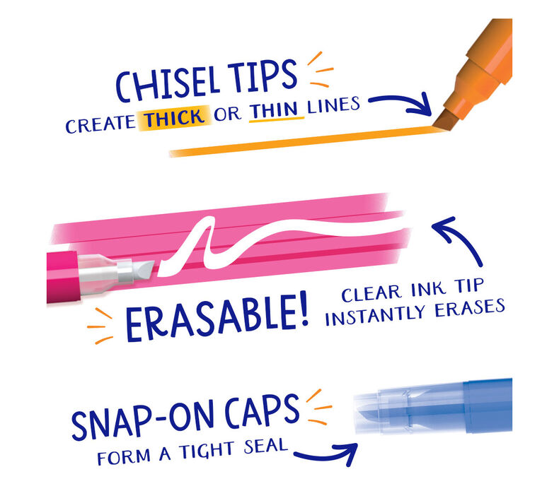 Take Note Erasable Highlighters, 6 Count