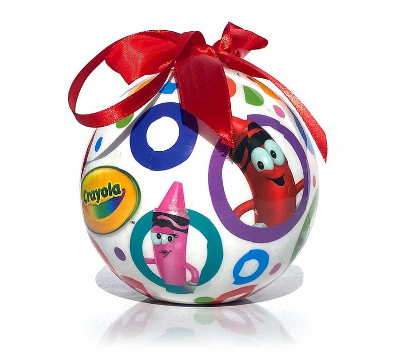 Crayola Crayon Plastic Ball Ornament