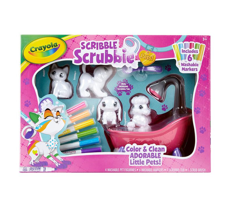 Crayola 74-7249 Scribble Scrubbie Pets Scrub Playset for sale online