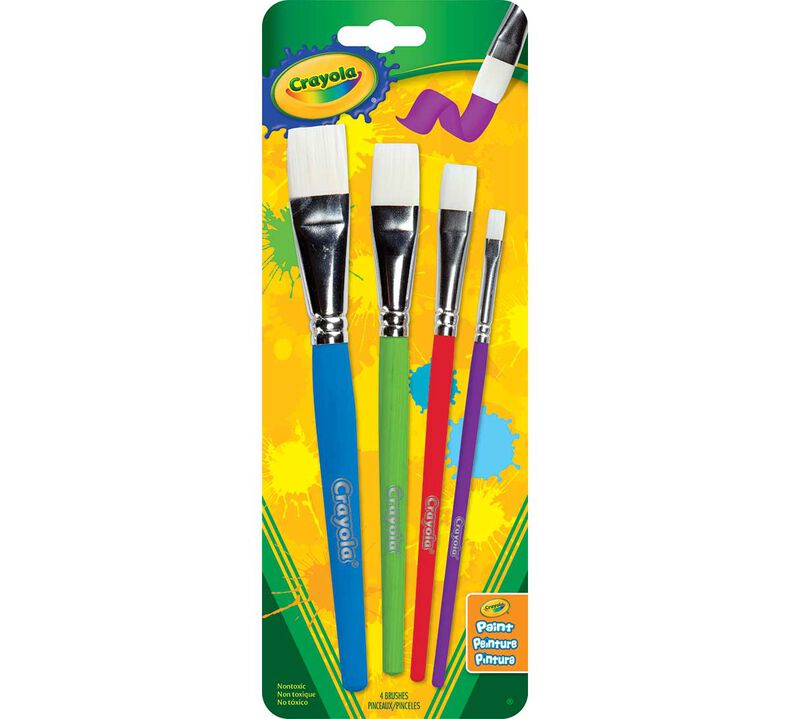 Big Paintbrush Set, 4 ct. Flat