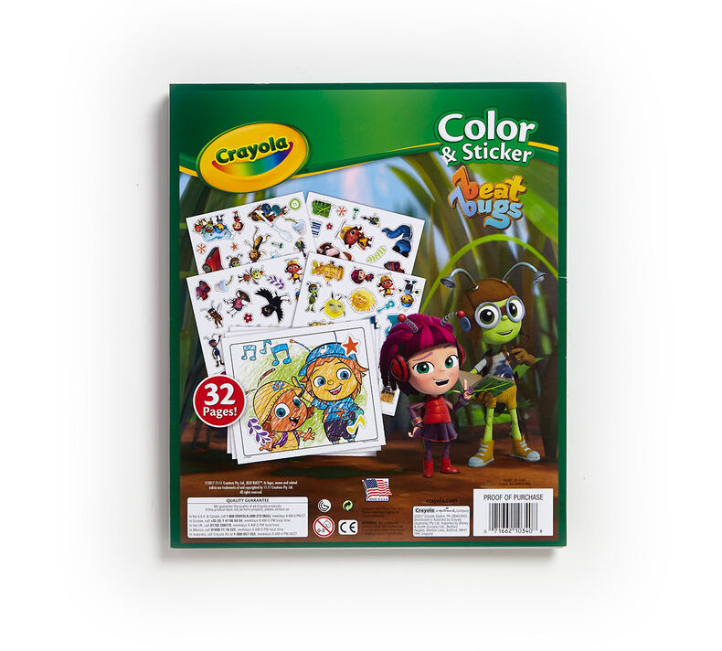 Color & Sticker Book, Beat Bugs