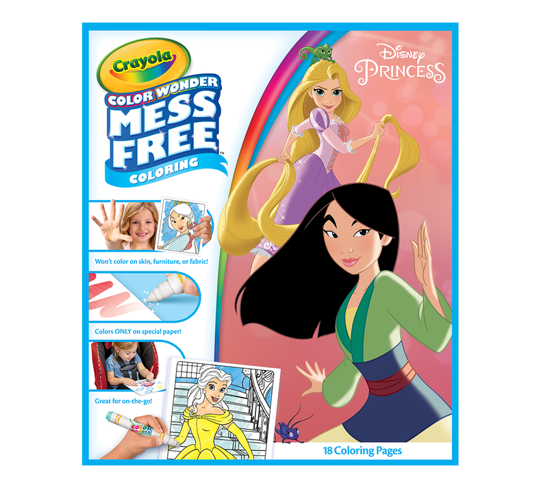 Color Wonder Mess Free Coloring Pad & Markers, Disney Princess