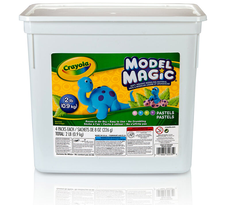 Model Magic 2lb Resealable Storage Container, Assorted Colors