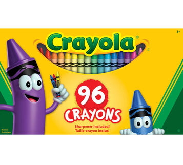 96 count Crayons front of box