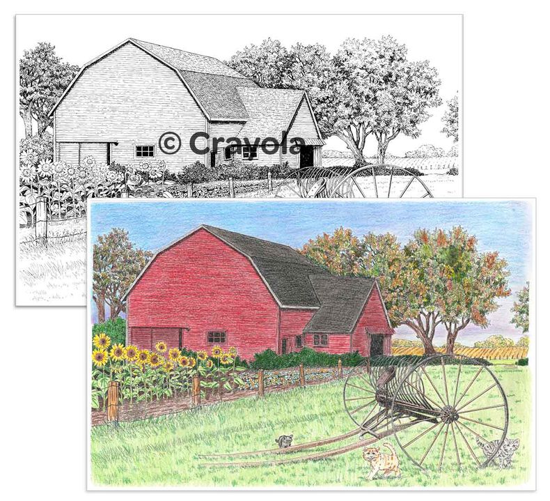 Color Escapes Adult Coloring Kit, Americana