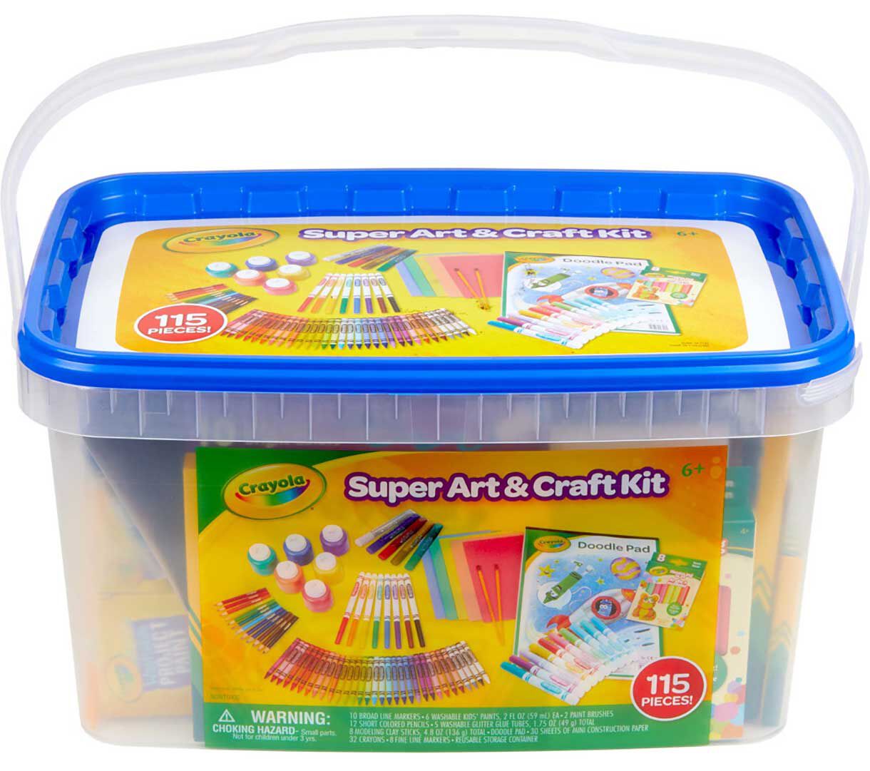 Crayola Art Kit for Kids Art Supplies Tub Crayola