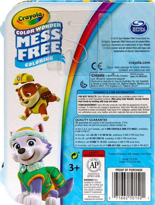 Color Wonder Mess Free On the Go, Paw Patrol