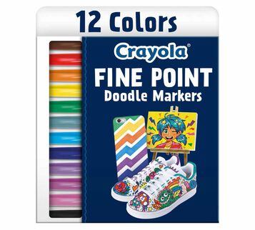 Doodle & Draw Fine Point Doodle Marker, 12 count front view.