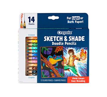 Sketch and Shade Doodle Pencils, 14 count front view