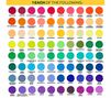 Crayola Crayons 120 count color swatches page 1. 