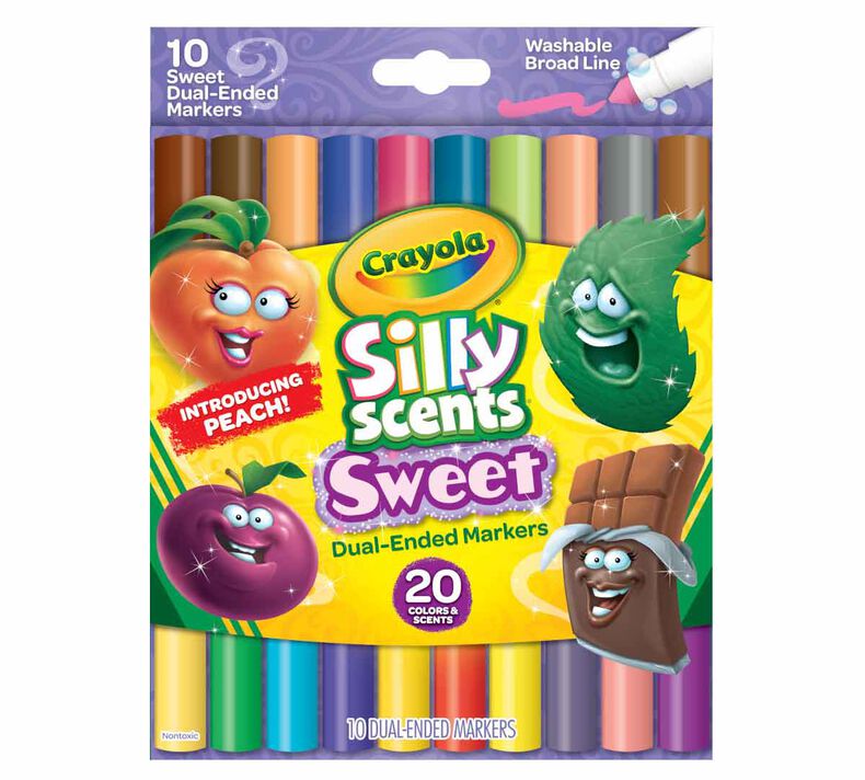 Crayola 588199 Silly Scents Slim Scented Washable Markers