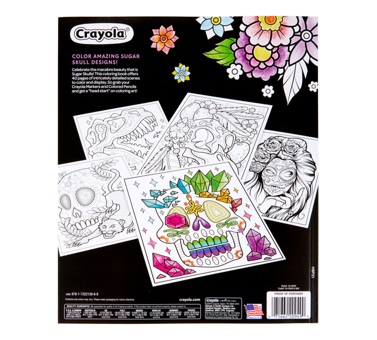 Crayola Sugar Skull Coloring Book Sugar Skulls Coloring Book for Teens Adults Crayola