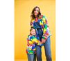 Adult and child wearing Crayola X Kohl's Adult Full Zip High Pile Fleece Jacket.