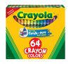 Crayola Crayons, 64 Count Front View of Box