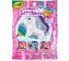 Scribble Scrubbie Pets, 1 count, pink, Figaro front view.