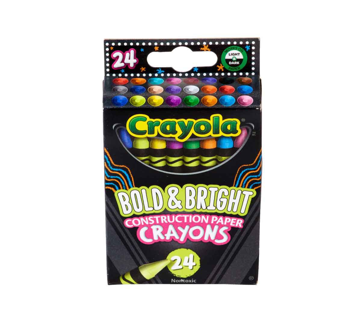 Bold & Bright Construction Paper Crayons, 24 Crayola