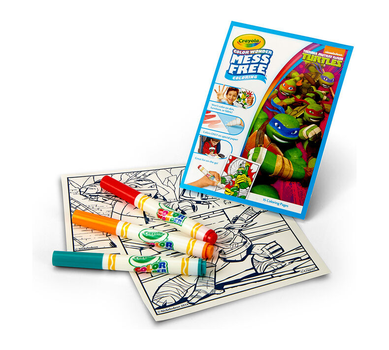 Color Wonder Mess Free Coloring Pad & Markers, Teenage Mutant Ninja Turtles