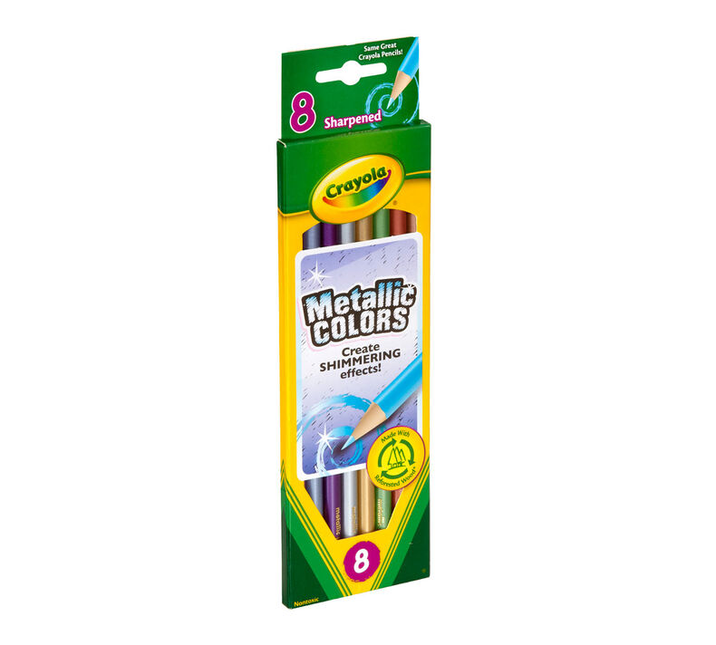 Metallic Colored Pencils, 8 Count